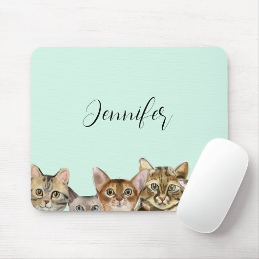 Leuke Katten Gepersonaliseerde Mousepad Muismat (Met muis)