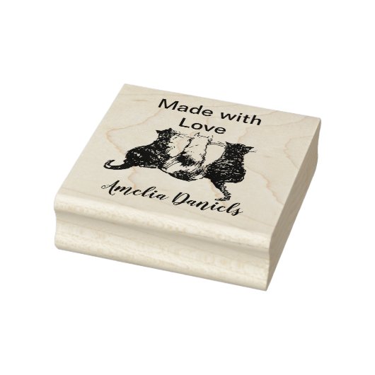 Leuke Katten Handgemaakt door Rubberstempel (Stempel)