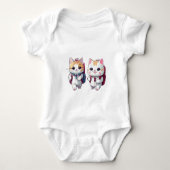 Leuke katten naar school romper (Voorkant)