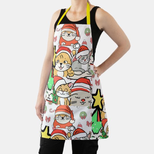 Leuke Katten pet Kerstman Schort (Insitu)
