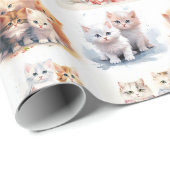 Leuke katten portretten cadeaupapier (Rol Hoek)