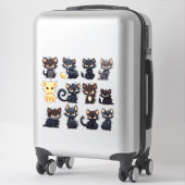 Leuke Katten Sticker Collectie (12 Katten) (Koffer)