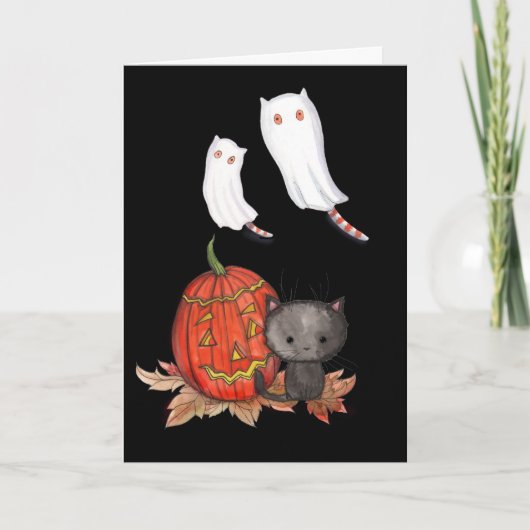 Leuke Katten van het Spook van de Kat van de Kaart (Voorkant)