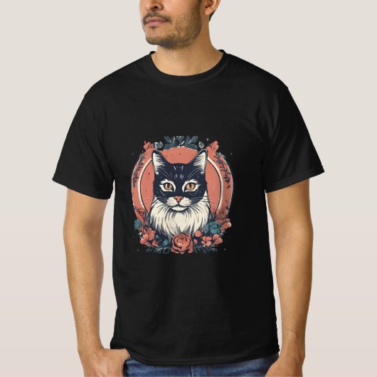 Leuke kattenliefhebber Art Design Koop nu T-shirt (Voorkant)
