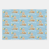 Leuke kattenliefhebber verjaardagscadeau inpakpapier vel (Voorkant 2)