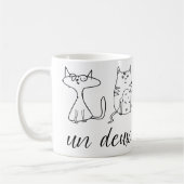 Leuke kattenmens in Deux Trois Koffiemok (Links)