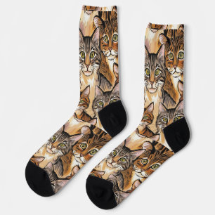 Leuke kattenprint Sokken - Perfect voor kattenlief