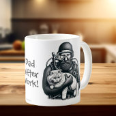 Leuke kattenvader duiker Personaliseer Koffiemok