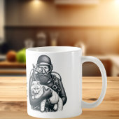 Leuke kattenvader duiker Personaliseer Koffiemok