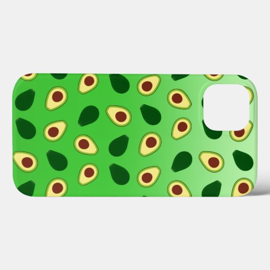 Leuke Kawaii Avocado slice zomer gradiënt Patroon Case-Mate iPhone Case (Achterkant (horizontaal))
