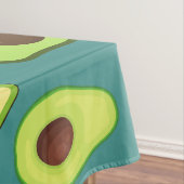 Leuke Kawaii Avocado slice zomer gradiënt Patroon Tafelkleed (Voorbeeld)