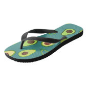 Leuke Kawaii Avocado slice zomer gradiënt Patroon Teenslippers (Schuin)