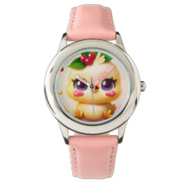Leuke Kawaii Baby Kip met Holly Horloge