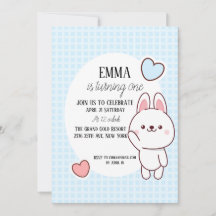 Leuke Kawaii Bunny 1e Verjaardag