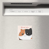 Leuke Kawaii Calico kitty cat Magneet (Insitu (Vaatwasser))