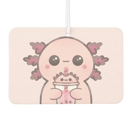 Leuke Kawaii Cartoon Axolotl Luchtverfrisser (Voorkant)