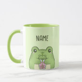Leuke Kawaii Cartoon Frog Drink Bubble Tea Mok (Links)