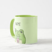 Leuke Kawaii Cartoon Frog Drink Bubble Tea Mok (Voorkant links)