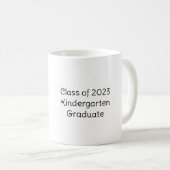 Leuke Kawaii Cartoon gepersonaliseerd Afstuderen Koffiemok (Voorkant rechts)