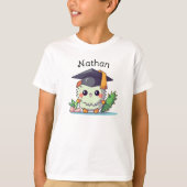 Leuke Kawaii Cartoon gepersonaliseerd Afstuderen T-shirt (Voorkant)
