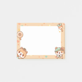 Leuke kawaii cartoons post-it® notes