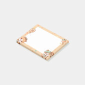 Leuke kawaii cartoons post-it® notes (Schuin)