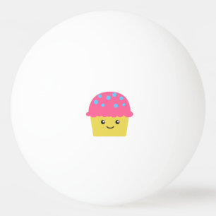 Leuke Kawaii Cupcake Pingpongbal