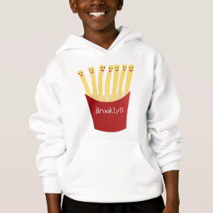Leuke kawaii frietjes fastfood cartoon illustratie