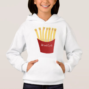 Leuke kawaii frietjes fastfood cartoon illustratie