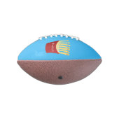 Leuke kawaii frietjes fastfood cartoon illustratie american football (Gedraaid 270)