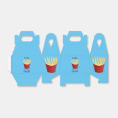 Leuke kawaii frietjes fastfood cartoon illustratie bedankdoosjes (Uitgevouwen)