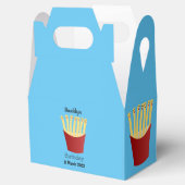 Leuke kawaii frietjes fastfood cartoon illustratie bedankdoosjes (Geopend)