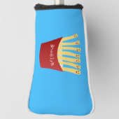 Leuke kawaii frietjes fastfood cartoon illustratie golfheadcover (Draai 90)