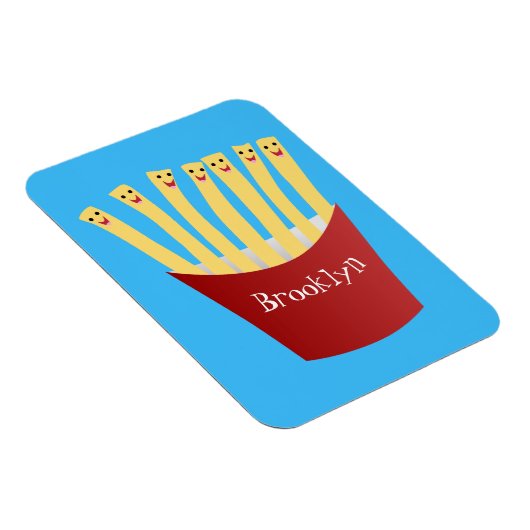 Leuke kawaii frietjes fastfood cartoon illustratie magneet (Rechterzijde)