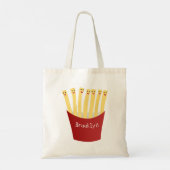 Leuke kawaii frietjes fastfood cartoon illustratie tote bag (Achterkant)