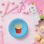 Leuke kawaii frietjes fastfood cartoon papieren kommen (Feest)