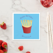 Leuke kawaii frietjes fastfood cartoon servet (Insitu)