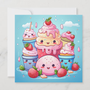 Leuke Kawaii Gift Kaart