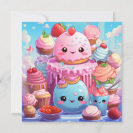 Leuke Kawaii Gift Kaart