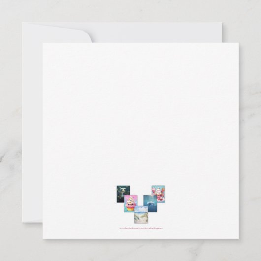 Leuke Kawaii Gift Kaart (Achterkant)