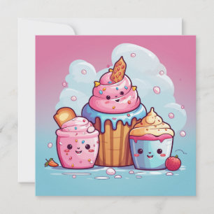 Leuke Kawaii Gift Kaart