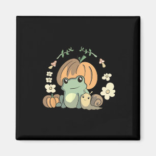 Leuke Kawaii Herfst Cottagecore esthetische kikker Magneet