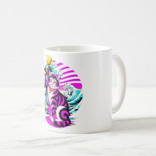Leuke Kawaii Japanse Overwinningskat Koffiemok