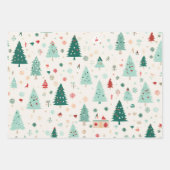 Leuke Kawaii Kerst Inpakpapier Vel (Voorkant 2)