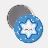 Leuke Kawaii Kerst Sneeuwvlok Koelkast Magneet (Voorkant / Achterkant)