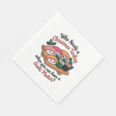 Leuke Kawaii Kerst Sushi Platter Servet (Hoek)