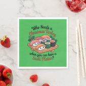 Leuke Kawaii Kerst Sushi Platter Servet (Insitu)