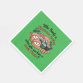 Leuke Kawaii Kerst Sushi Platter Servet (Hoek)