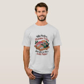 Leuke Kawaii Kerst Sushi Platter T-shirt (Voorkant volledig)