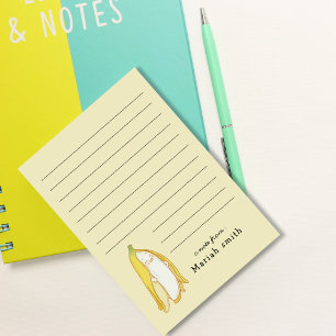 Leuke kawaii lachende banaan cartoon post-it® notes